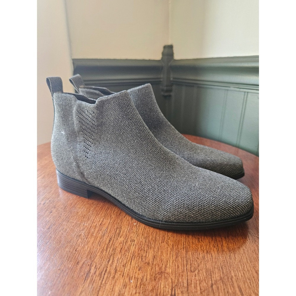 Vivaia ryan Square-Toe Ankle chelsea Boots Grey EU‎ 38.5 Recycled Knit Booties
